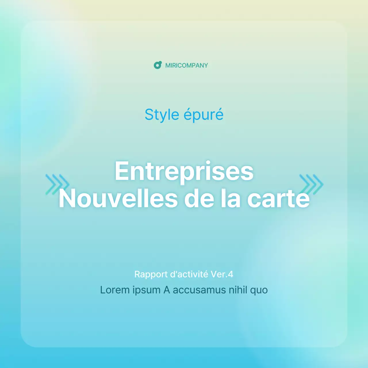 Un guide simple de la lettre d'information de l'entreprise en bleu clair et menthe