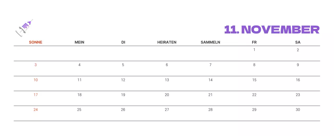Ein festliches Krankenhaus mit Illustrationen zum Thema Gesundheit und Familie und farbenfrohen Akzenten
