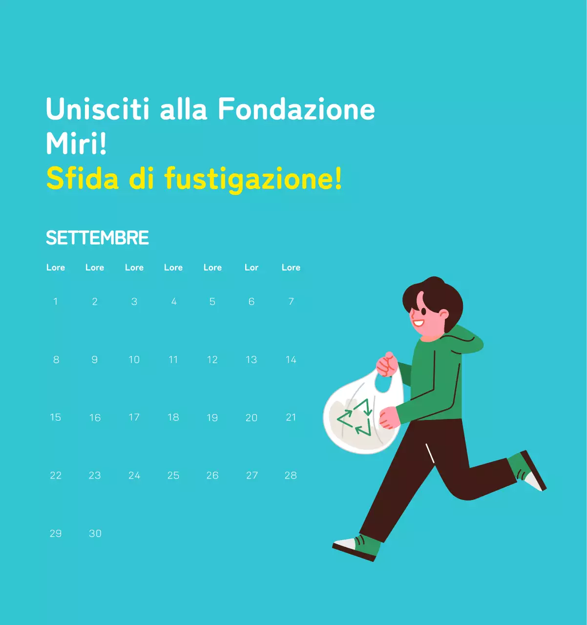 Celebrazione delle festività natalizie con illustrazioni colorate di persone e del pianeta.