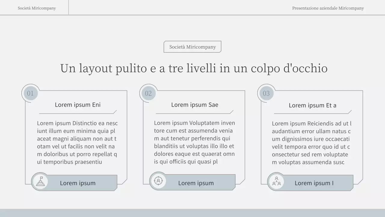 Una relazione d'affari semplice ed emozionale in azzurro e bianco