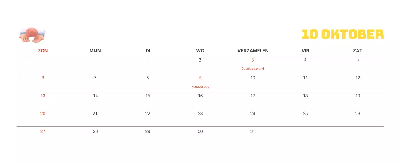 Een feestelijk ziekenhuis met illustraties met gezondheids- en gezinsthema's en kleurrijke accenten