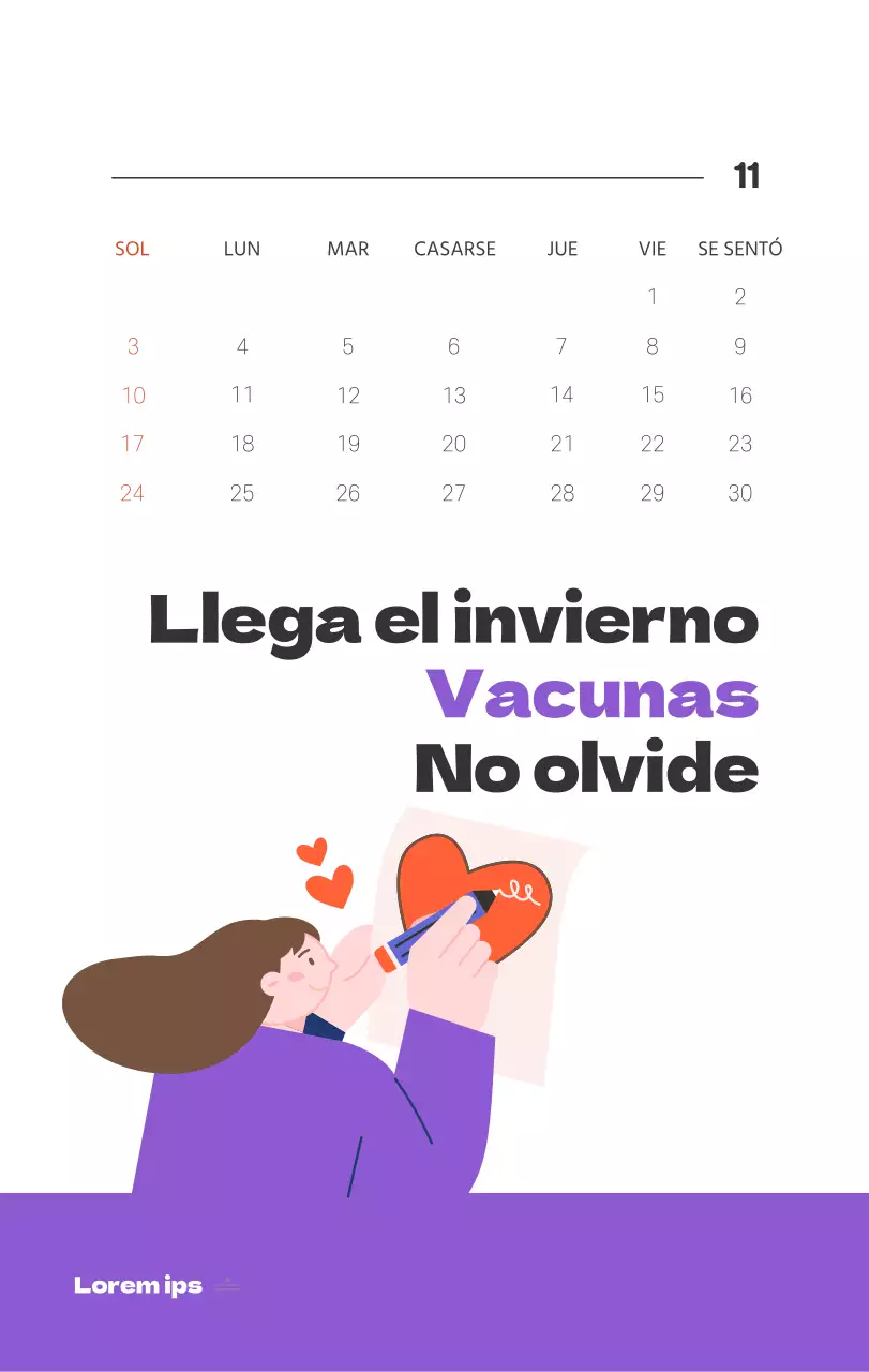 Un hospital festivo con ilustraciones de temática sanitaria y familiar y acentos de color