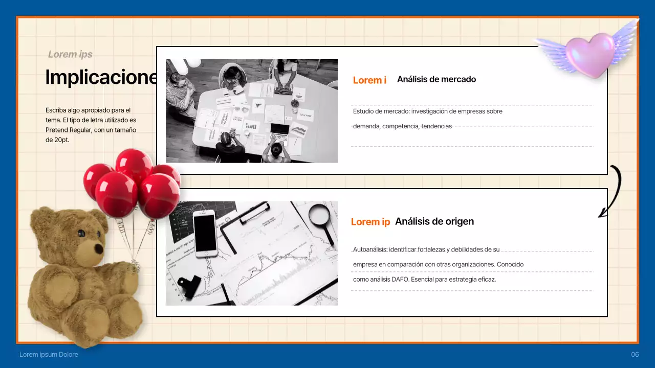 Informe sobre tendencias de consumo en azul y naranja