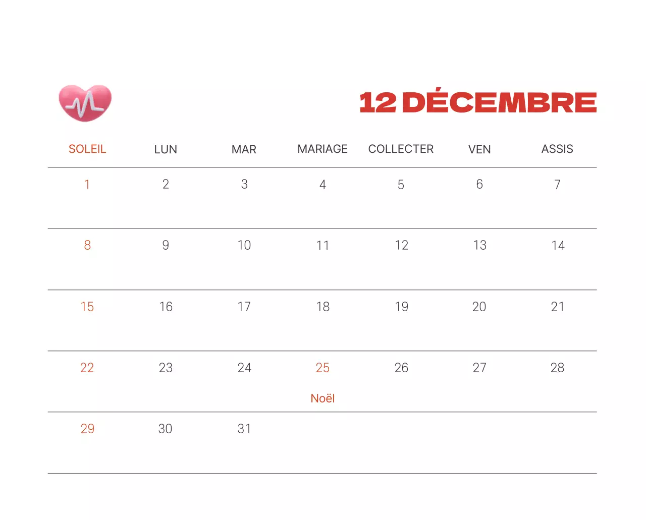 Un hôpital festif avec des illustrations sur le thème de la santé et de la famille et des accents colorés.