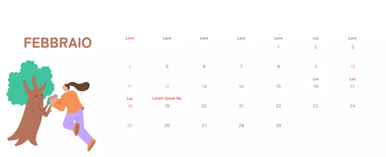 Celebrazione delle festività natalizie con illustrazioni colorate di persone e del pianeta.