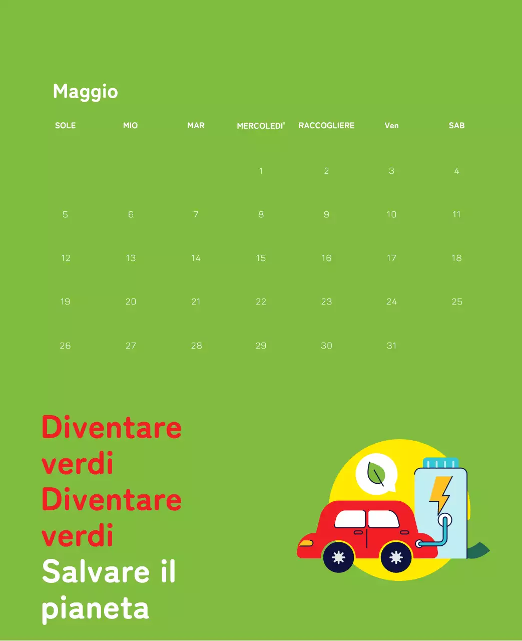 Una fondazione sociale che celebra le festività natalizie con illustrazioni colorate di persone e del pianeta.