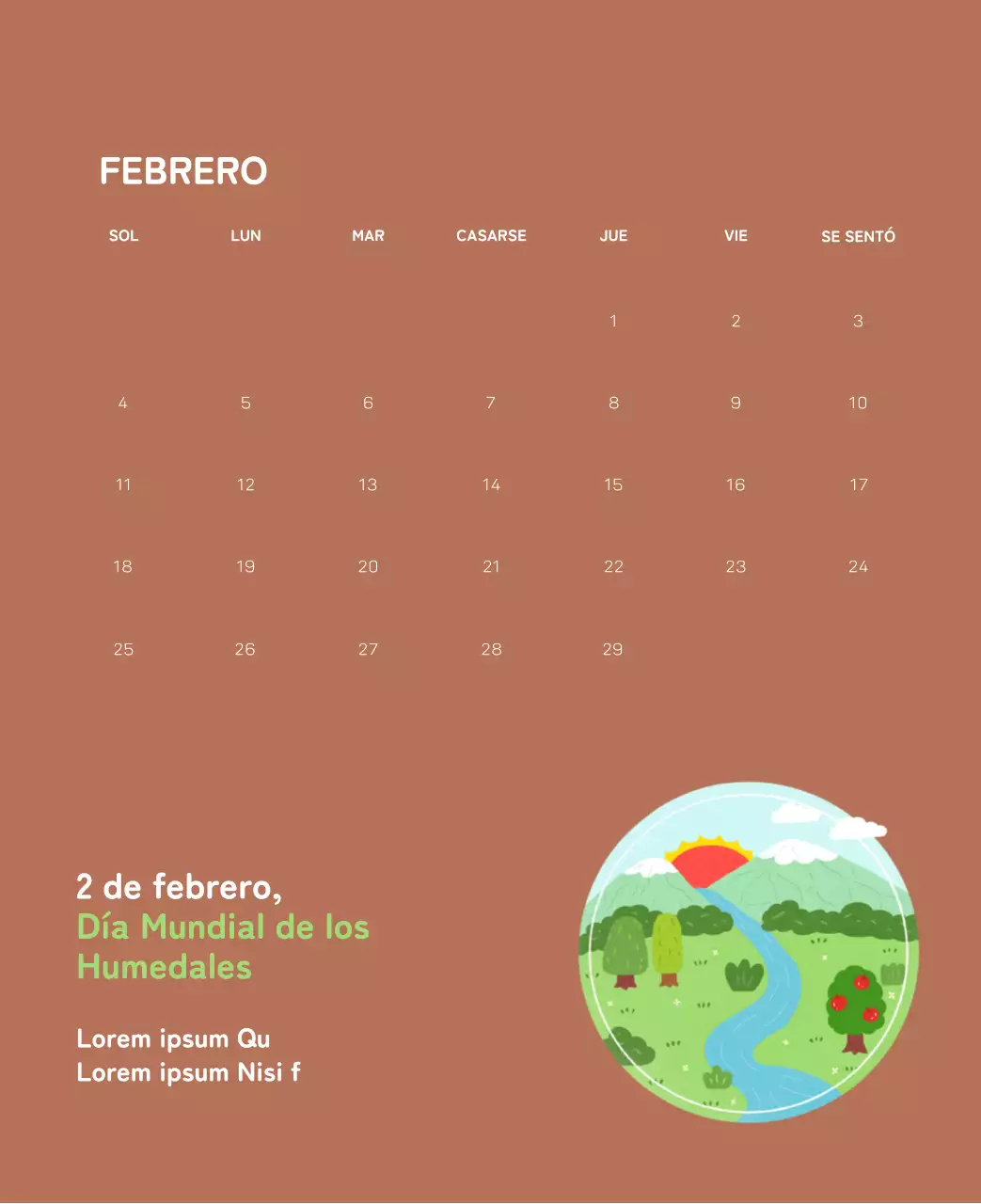 Una fundación social que celebra las fiestas con coloridas ilustraciones de personas y el planeta.