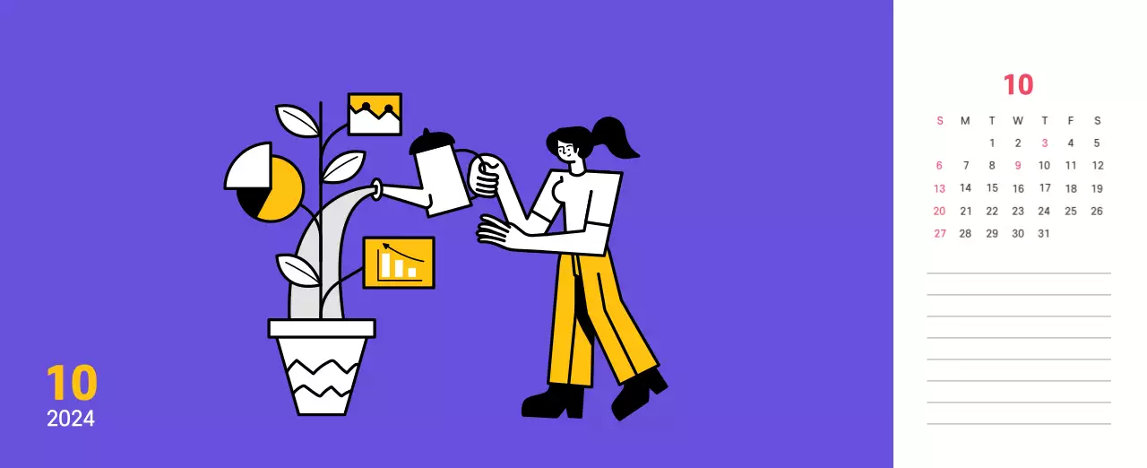 Clean line illustration on a purple background