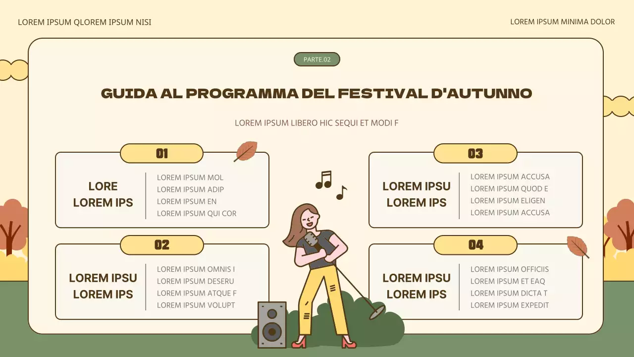 Promuovere feste autunnali naturali in giallo e kaki