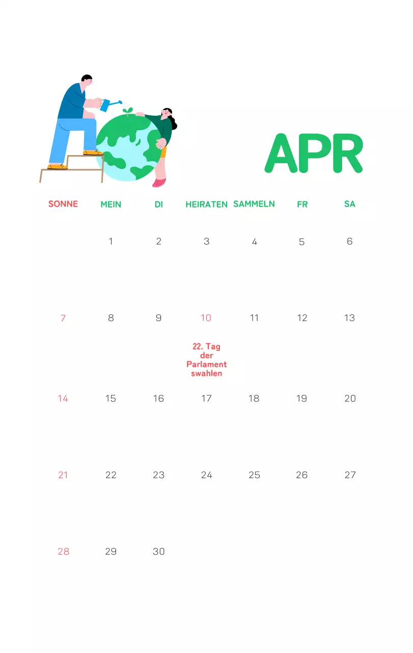 Mit farbenfrohen Illustrationen von Menschen und dem Planeten wird die Weihnachtszeit gefeiert.