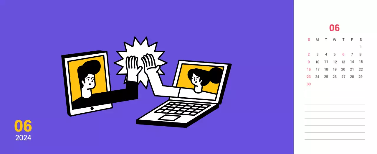 Clean line illustration on a purple background