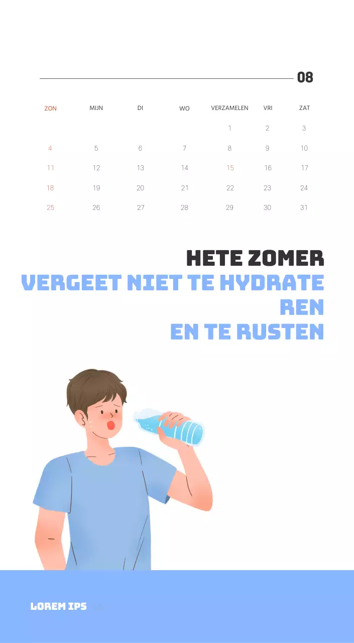 Een feestelijk ziekenhuis met illustraties met gezondheids- en gezinsthema's en kleurrijke accenten