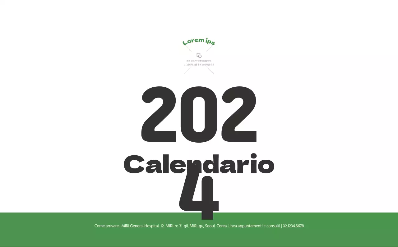 Un ospedale festivo con illustrazioni a tema salute e famiglia e accenti colorati