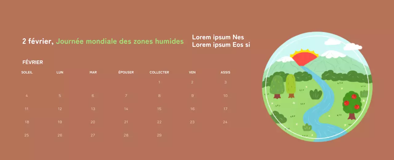 Célébration des fêtes de fin d'année avec des illustrations colorées de l'homme et de la planète.