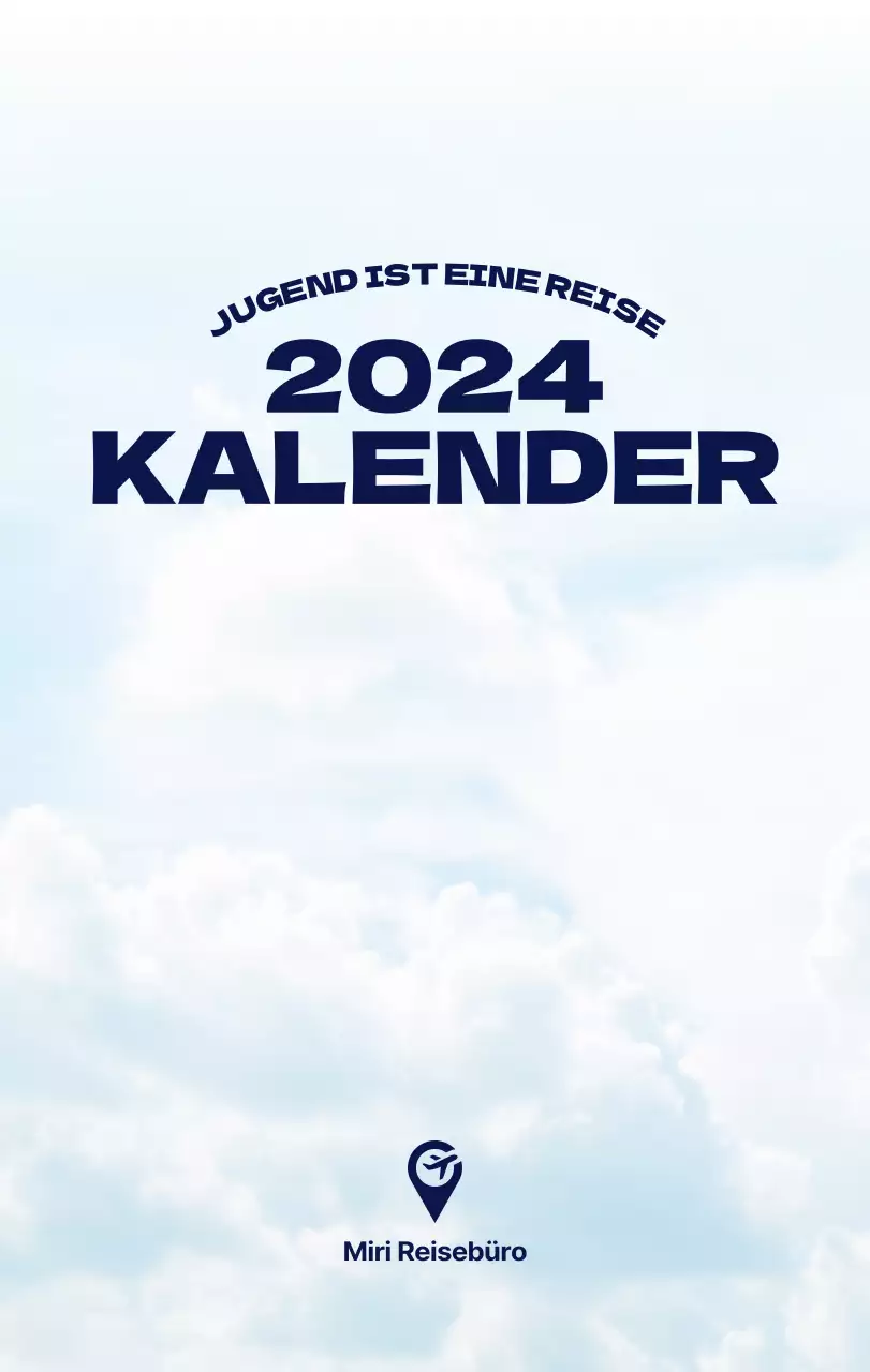 Ein Reisebüro, das die Feiertage mit saisonalen Reisefotos und einem klaren, fetten Textlayout feiert.