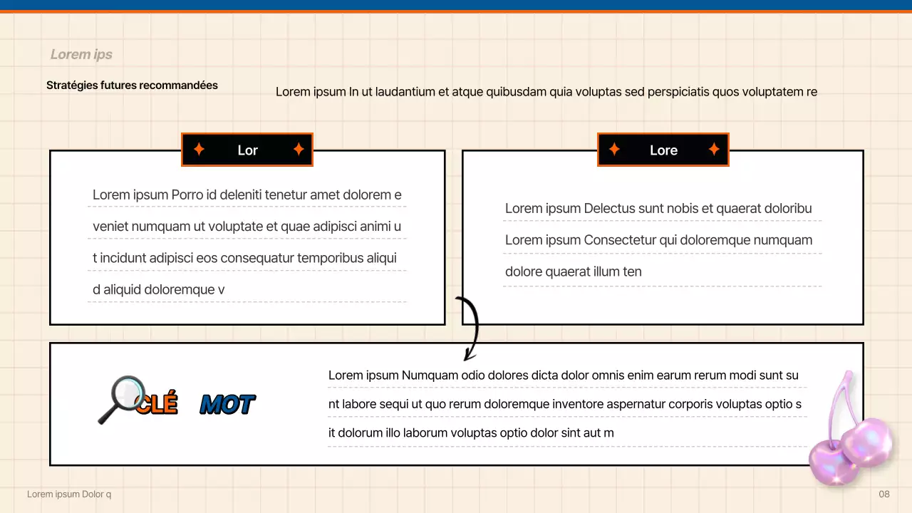 Rapport sur les tendances de consommation en bleu et orange