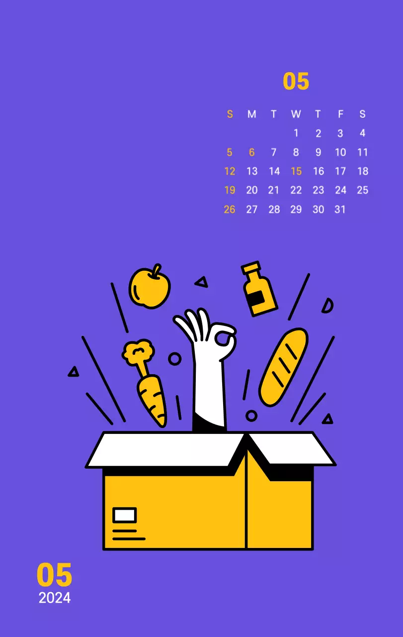 Saubere Linie Illustration auf einem lila Hintergrund