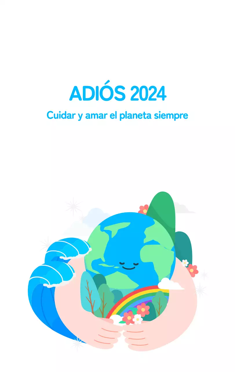 Celebra las fiestas navideñas con coloridas ilustraciones sobre las personas y el planeta.