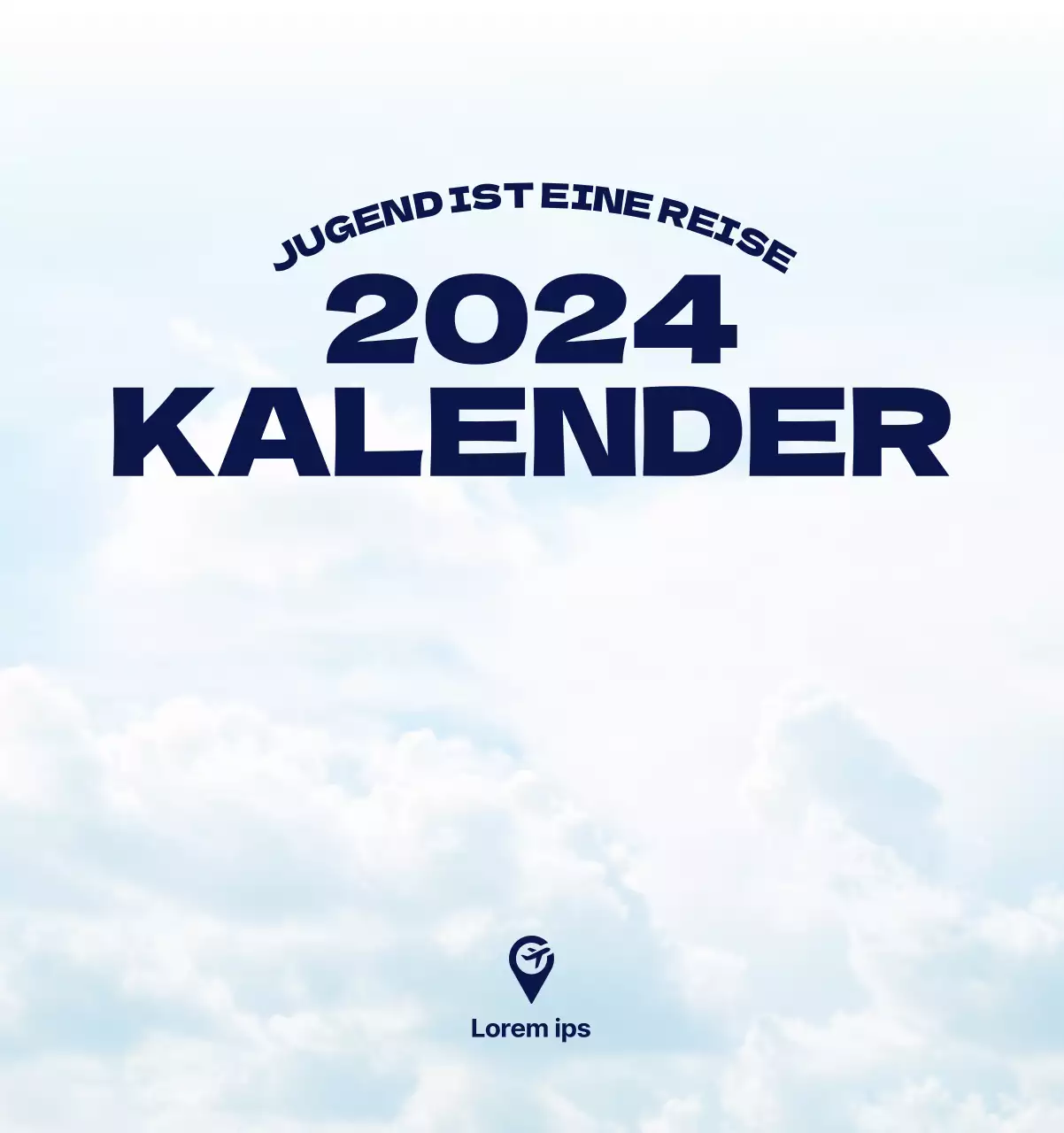 Ein Reisebüro, das die Feiertage mit saisonalen Reisefotos und einem klaren, fetten Textlayout feiert.