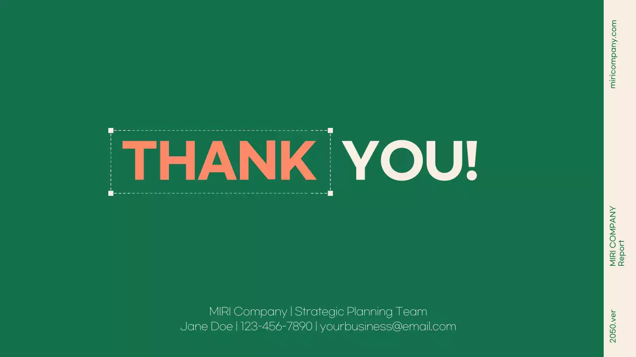 그린 모던 비즈니스 프레젠테이션