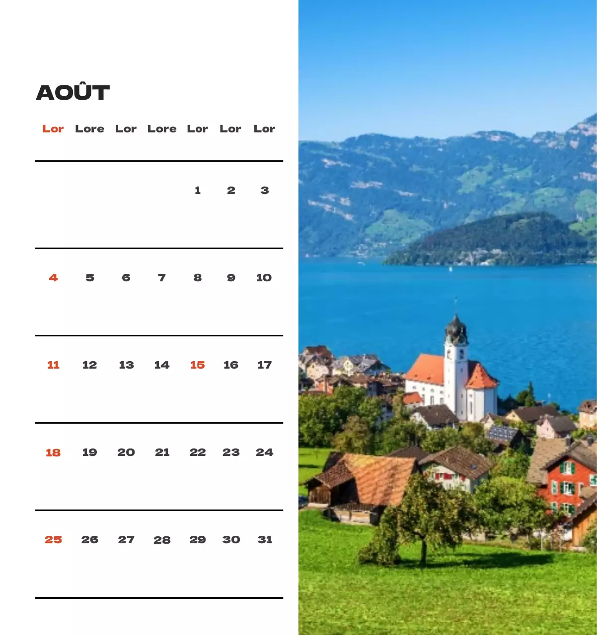 Une agence de voyage qui célèbre les fêtes de fin d'année avec des photos de voyages saisonniers et une mise en page claire et audacieuse.