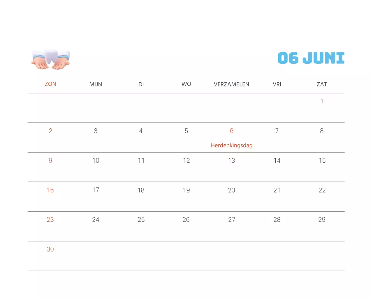 Een feestelijk ziekenhuis met illustraties met gezondheids- en gezinsthema's en kleurrijke accenten