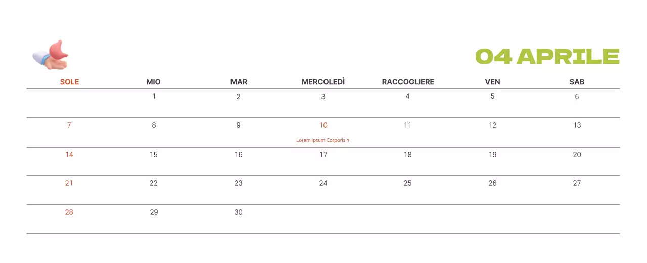 Un ospedale festivo con illustrazioni a tema salute e famiglia e accenti colorati