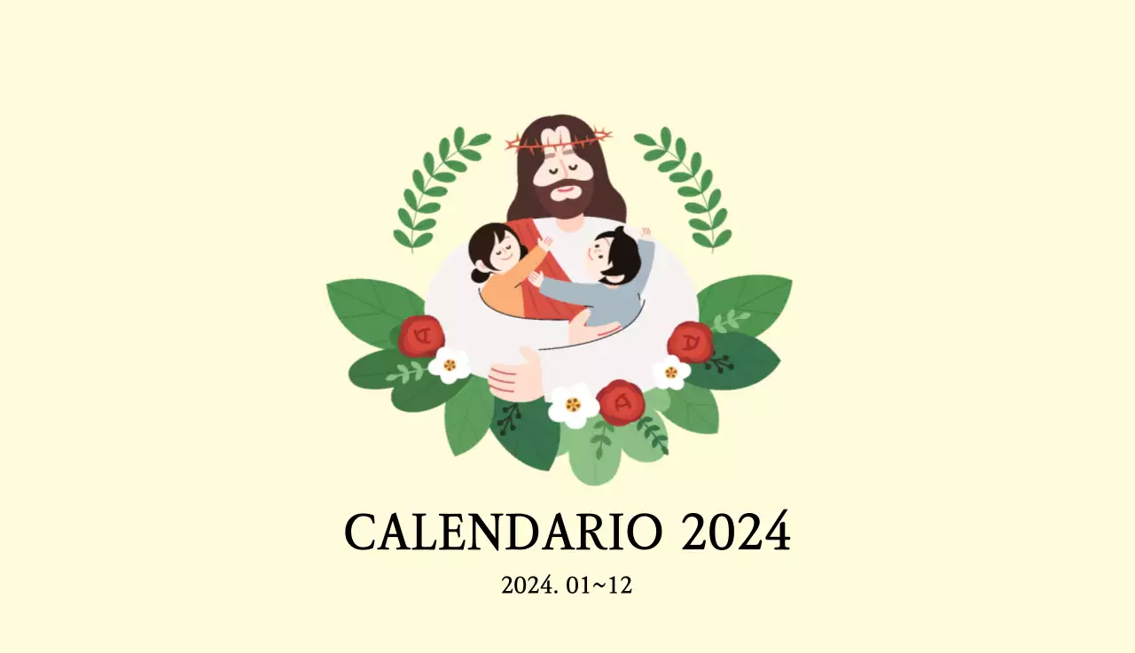 Colores cálidosIglesias con simpáticas ilustraciones