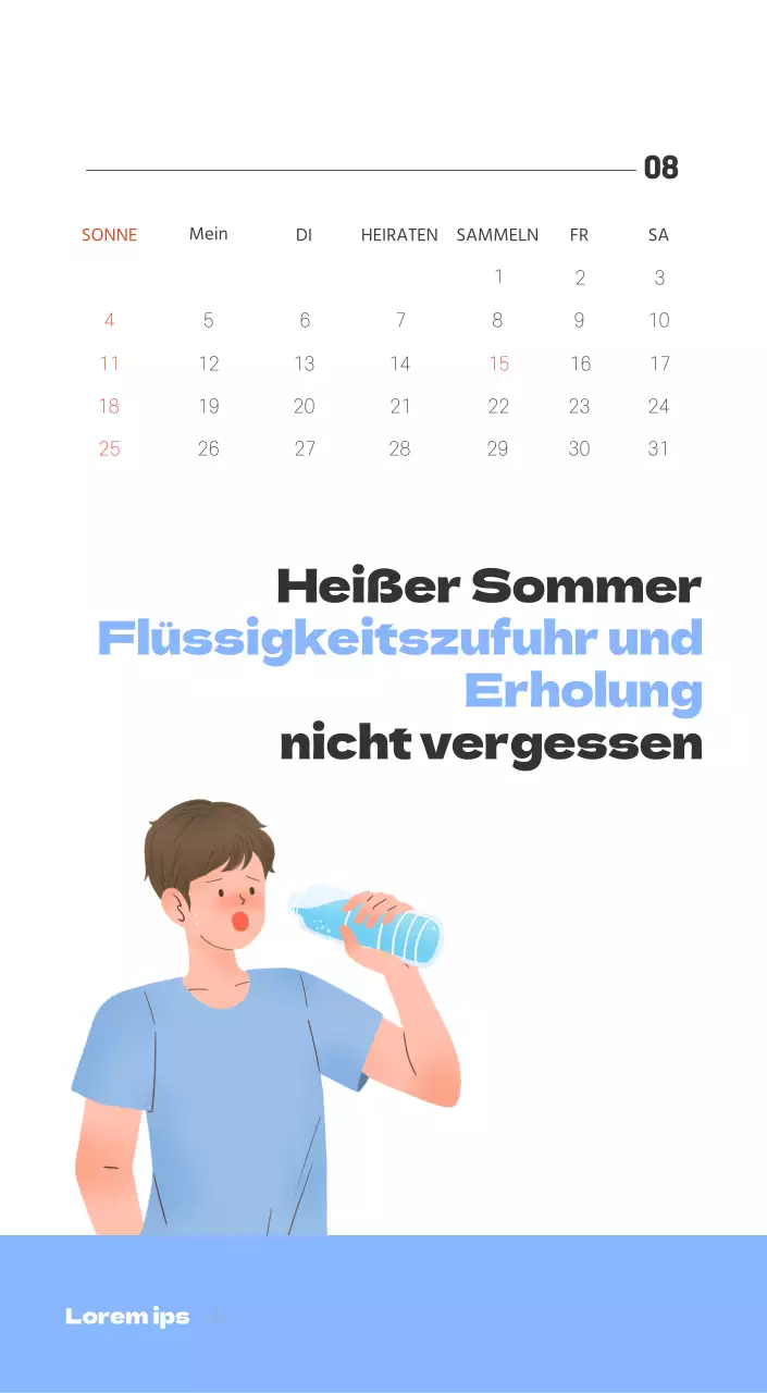Ein festliches Krankenhaus mit Illustrationen zum Thema Gesundheit und Familie und farbenfrohen Akzenten