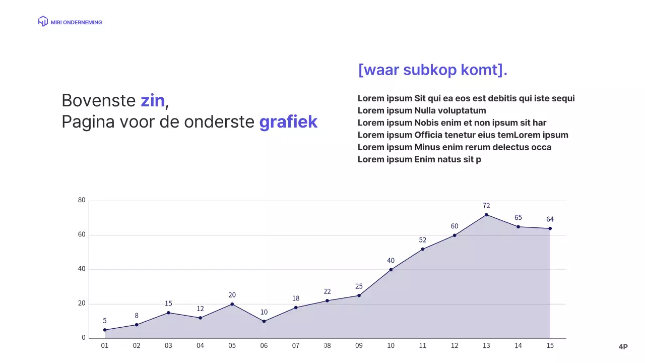 Een eenvoudig blauw opgemaakt bedrijfsprofiel