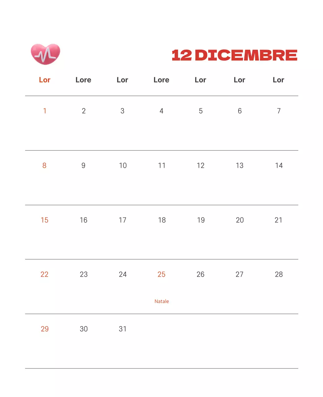 Un ospedale festivo con illustrazioni a tema salute e famiglia e accenti colorati