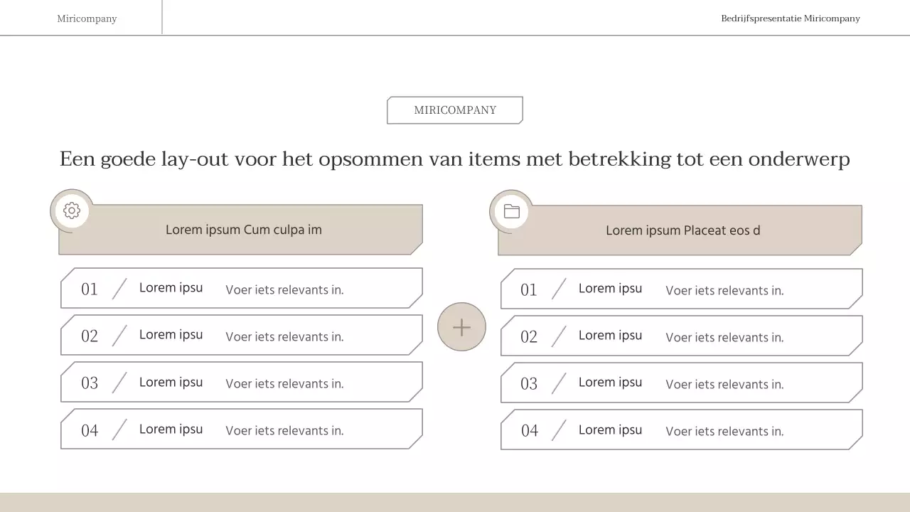 Een eenvoudig, emotioneel zakelijk rapport in bruin en wit