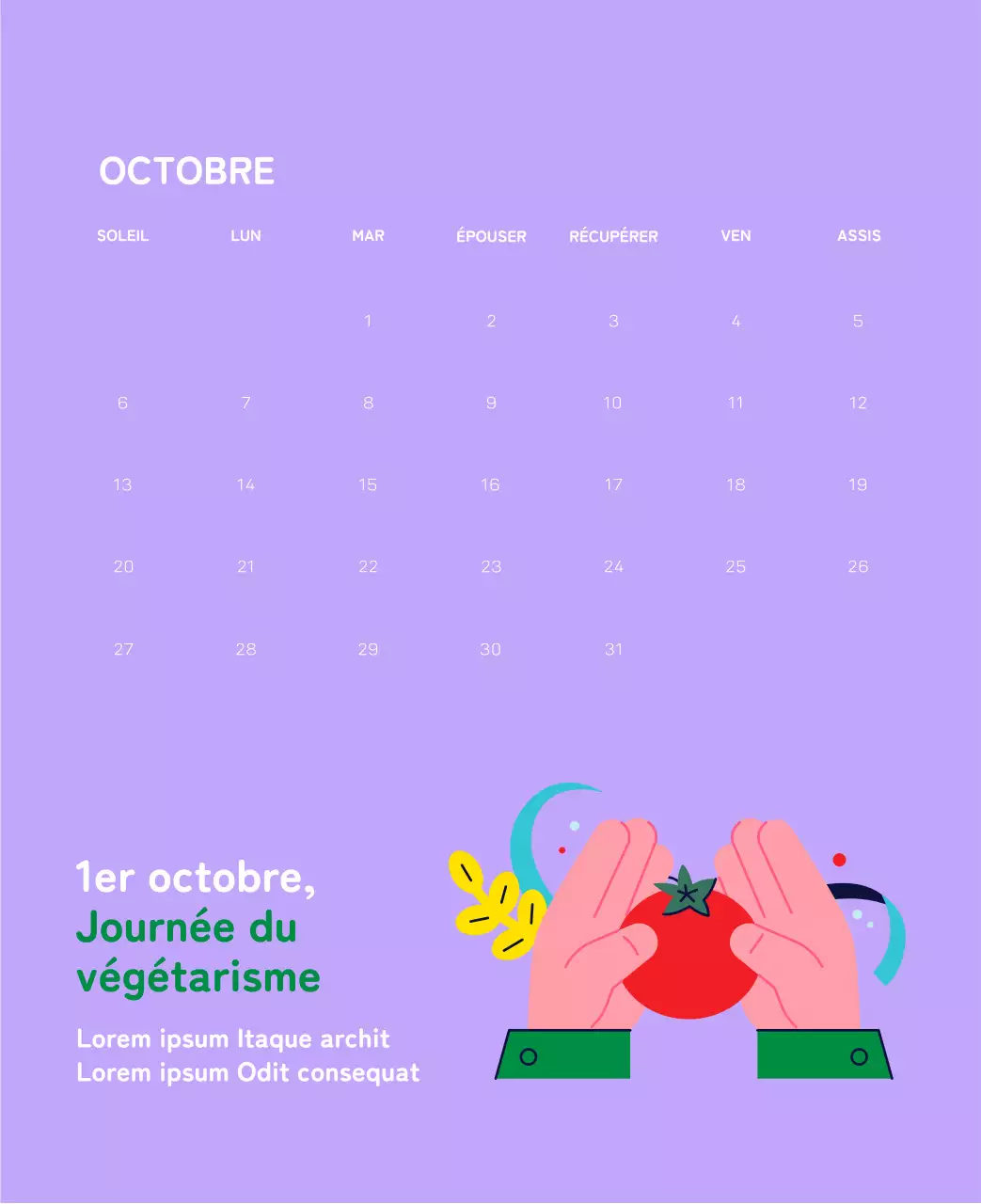 Une fondation sociale qui célèbre les fêtes de fin d'année avec des illustrations colorées de personnes et de la planète.