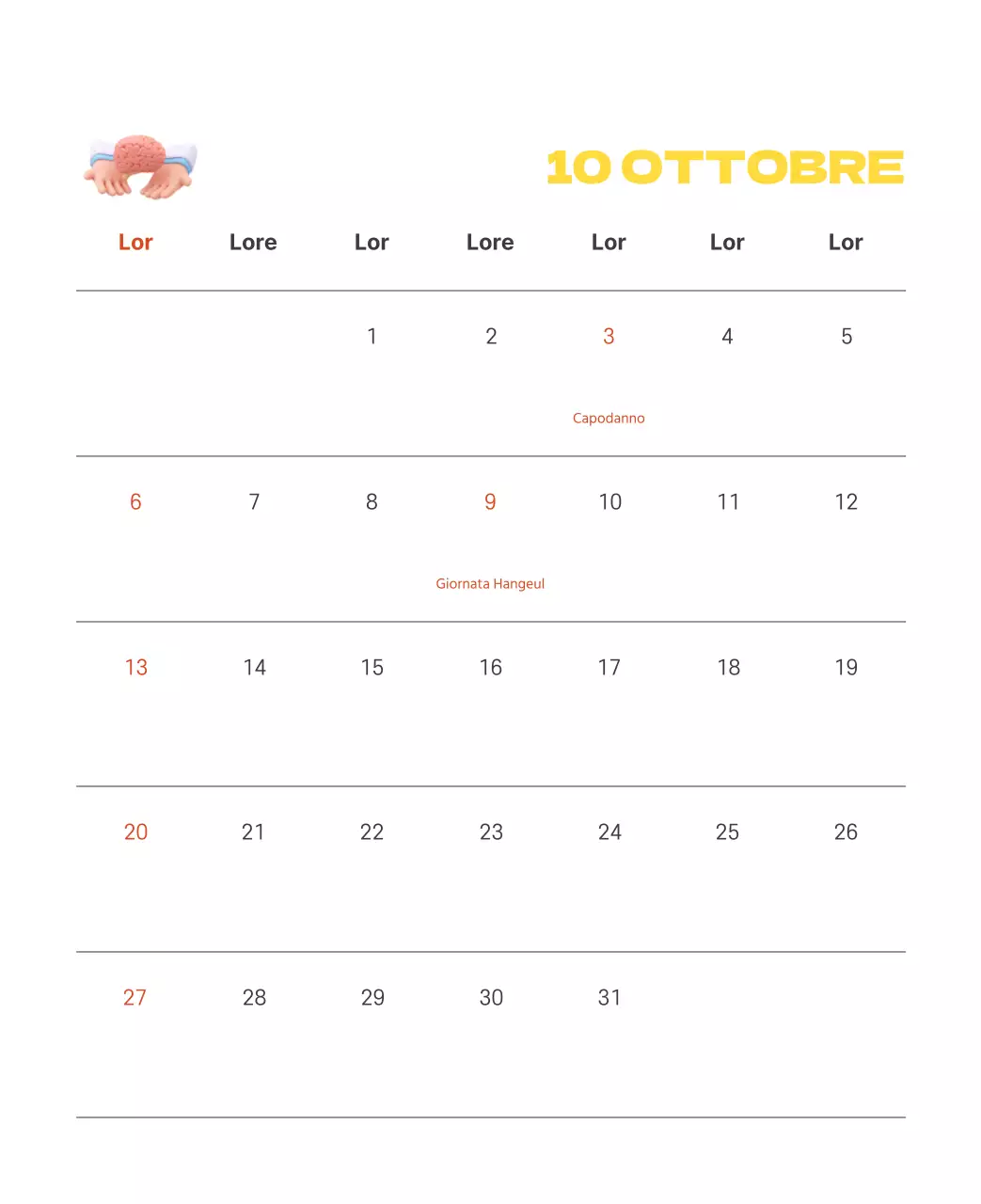 Un ospedale festivo con illustrazioni a tema salute e famiglia e accenti colorati