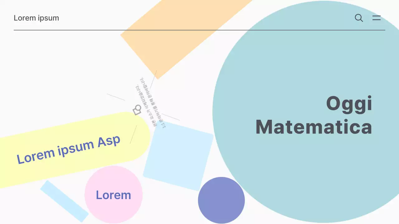 Risorse scolastiche di matematica semplice in bianco e menta