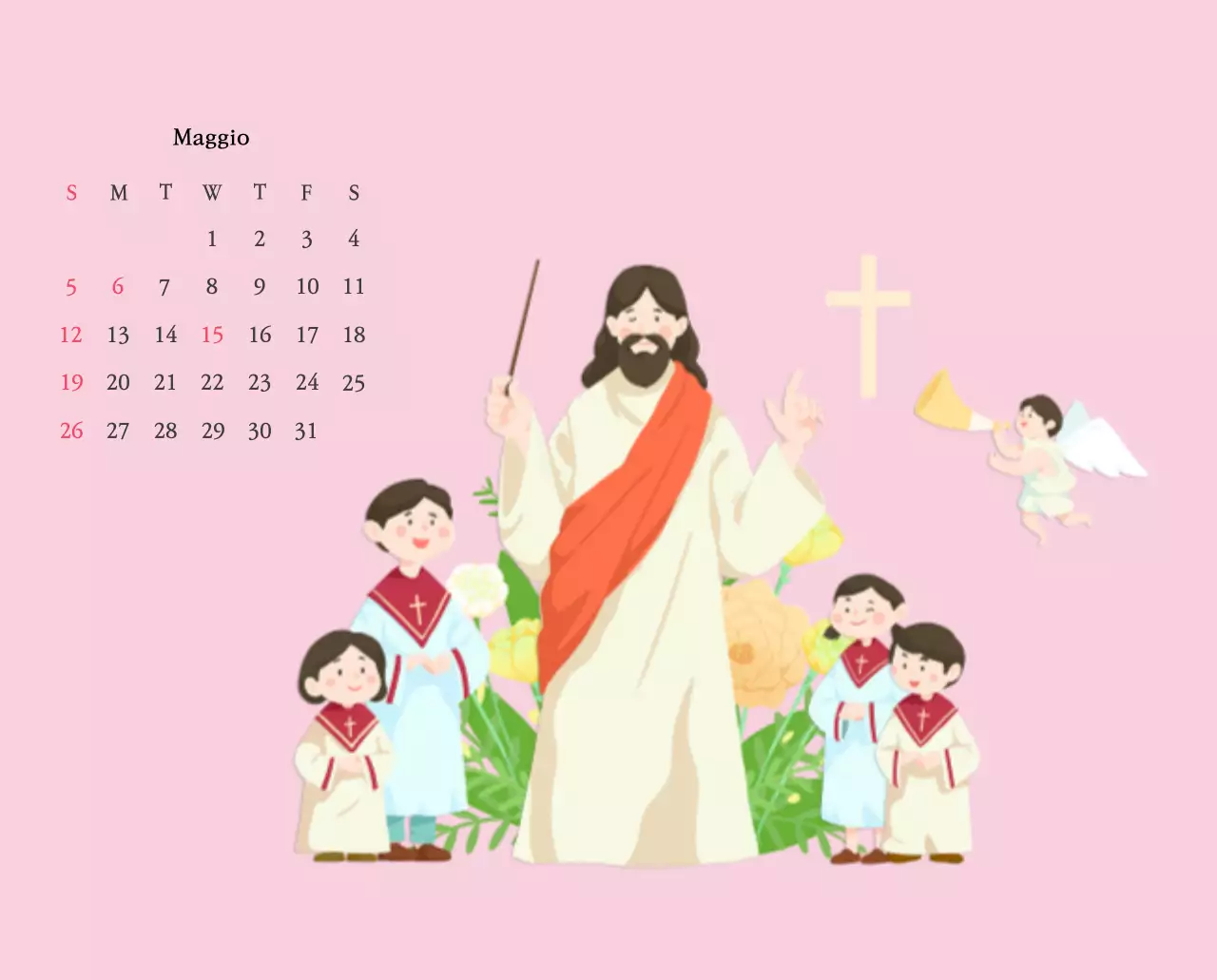 Chiese con simpatiche illustrazioni dai colori caldi