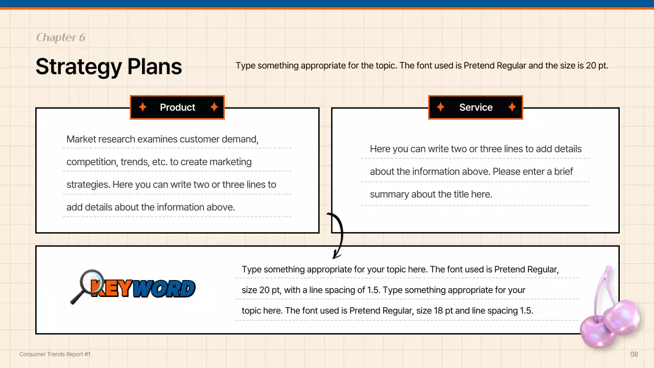 Blue Trendy Consumer Report Presentation