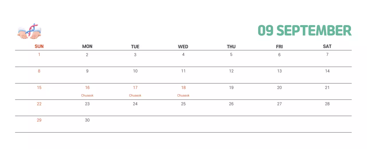 Holiday hospitals with cute illustrations and colorful accents related to health and family.