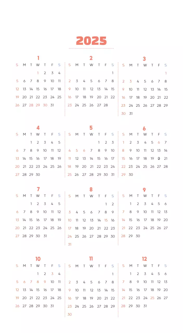 Calendario laboral con bellas ilustraciones