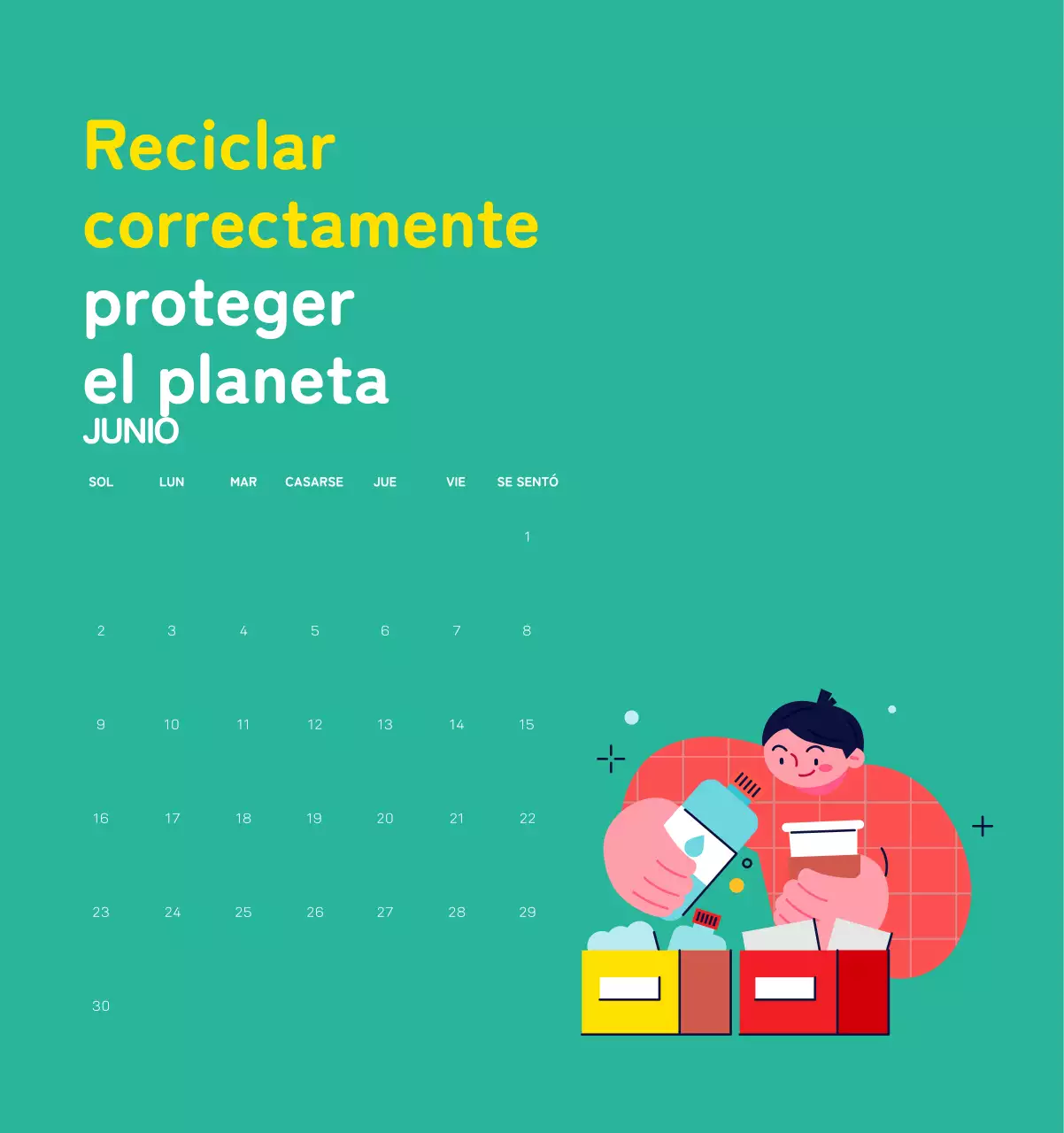 Celebra las fiestas navideñas con coloridas ilustraciones sobre las personas y el planeta.