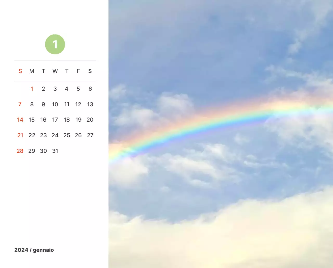 Calda fotografia di paesaggio con colori pastello