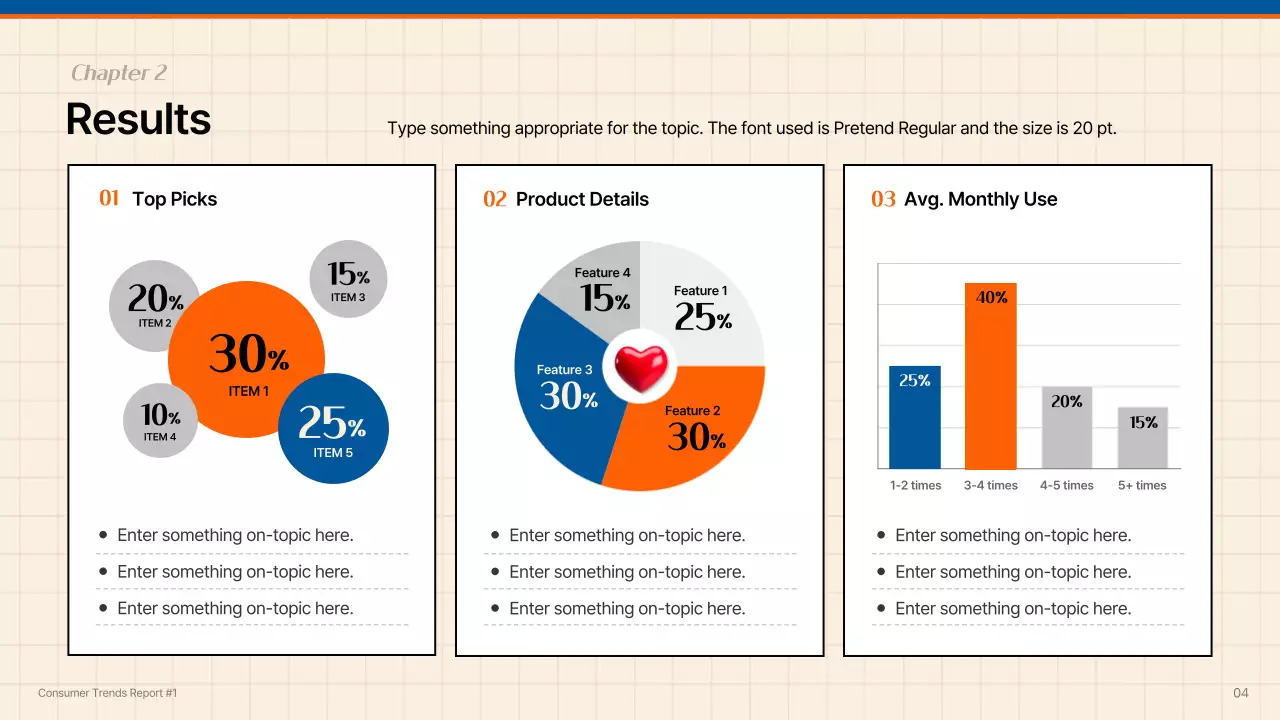 Blue Trendy Consumer Report Presentation