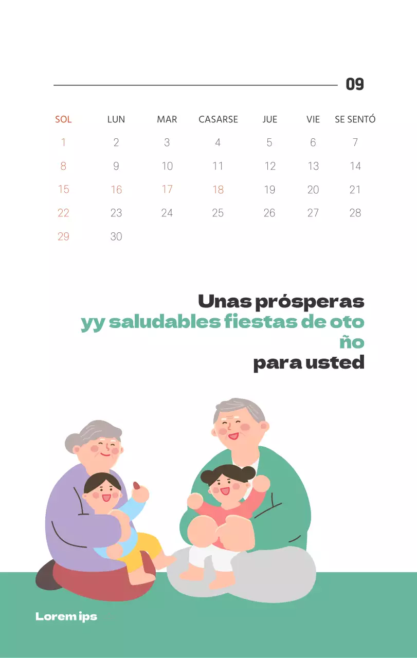 Un hospital festivo con ilustraciones de temática sanitaria y familiar y acentos de color