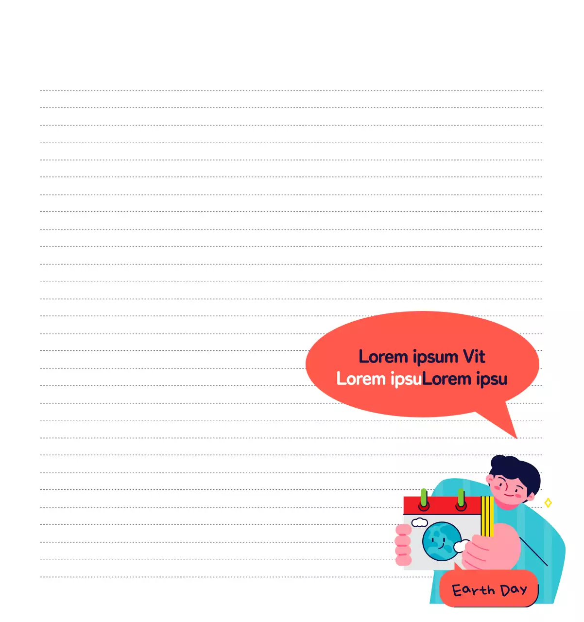 Mit farbenfrohen Illustrationen von Menschen und dem Planeten wird die Weihnachtszeit gefeiert.