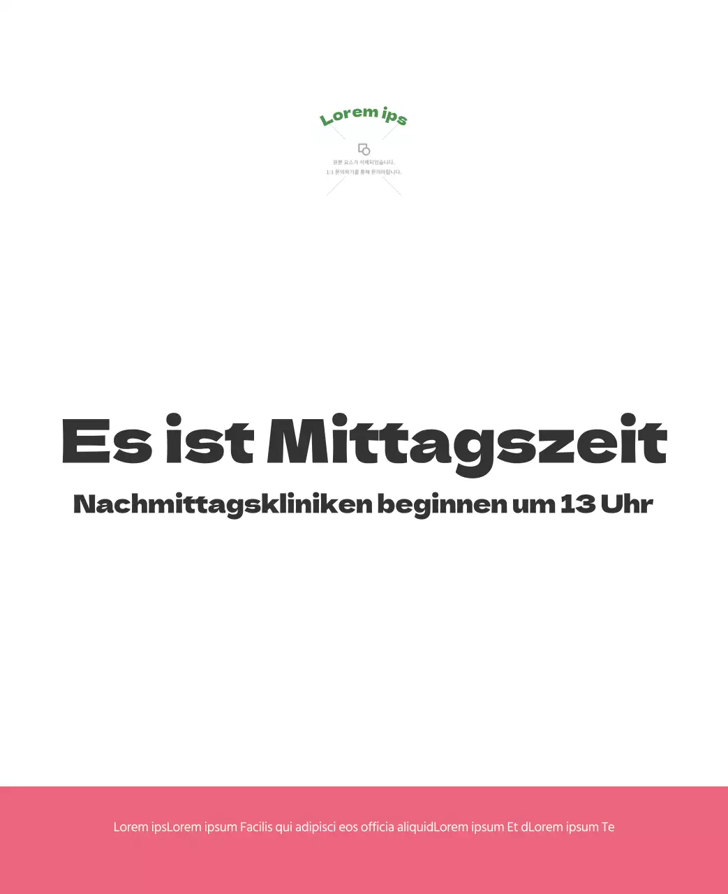 Ein festliches Krankenhaus mit Illustrationen zum Thema Gesundheit und Familie und farbenfrohen Akzenten