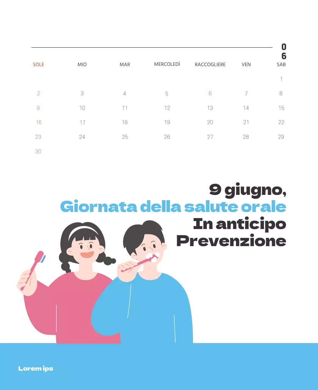 Un ospedale festivo con illustrazioni a tema salute e famiglia e accenti colorati