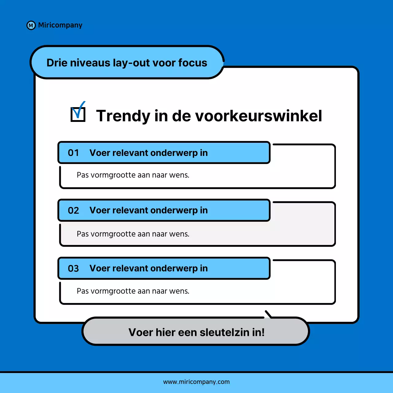 Minimalistische zakelijke pitch voorstel in blauw en lichtblauw