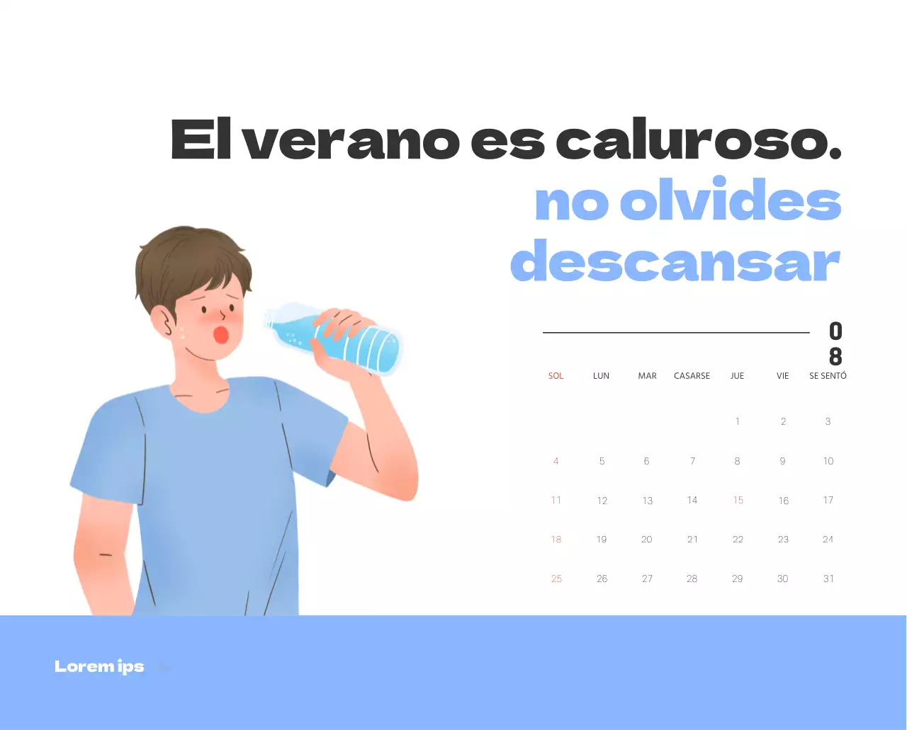 Un hospital festivo con ilustraciones de temática sanitaria y familiar y acentos de color