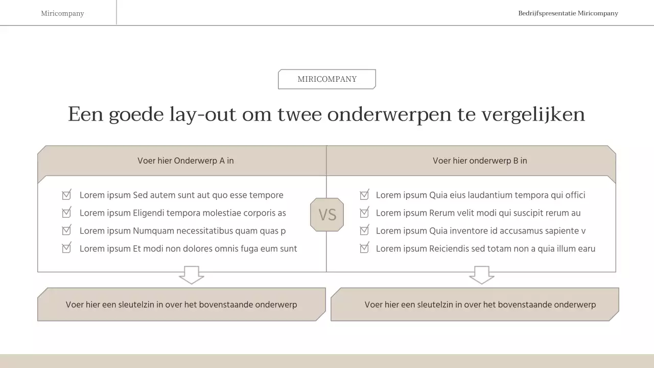 Een eenvoudig, emotioneel zakelijk rapport in bruin en wit