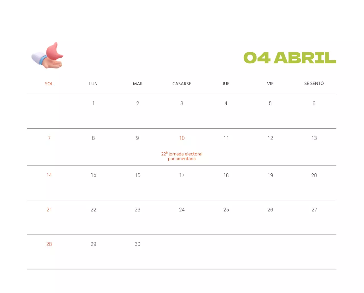 Un hospital festivo con ilustraciones de temática sanitaria y familiar y acentos de color